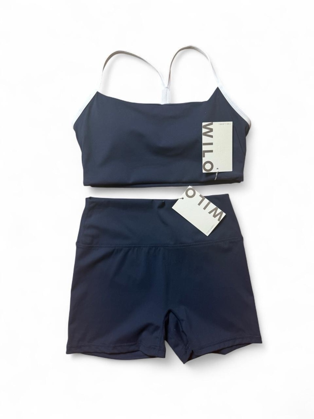 Wilo Navy Blue Activewear Set Size M NWT